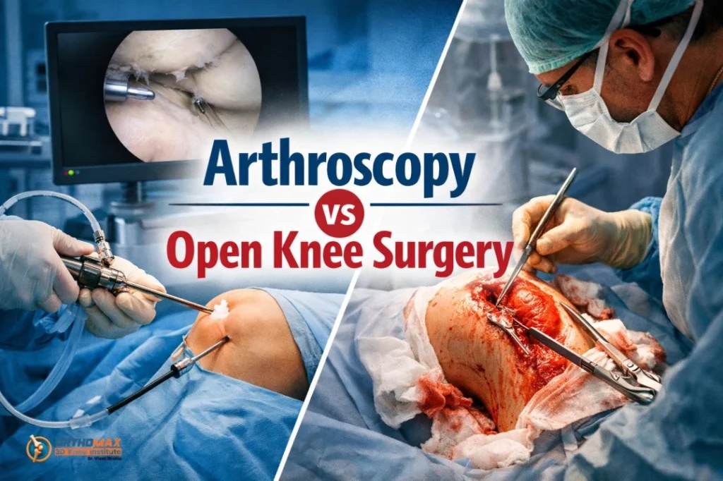 Arthroscopy vs Open Knee Surgery