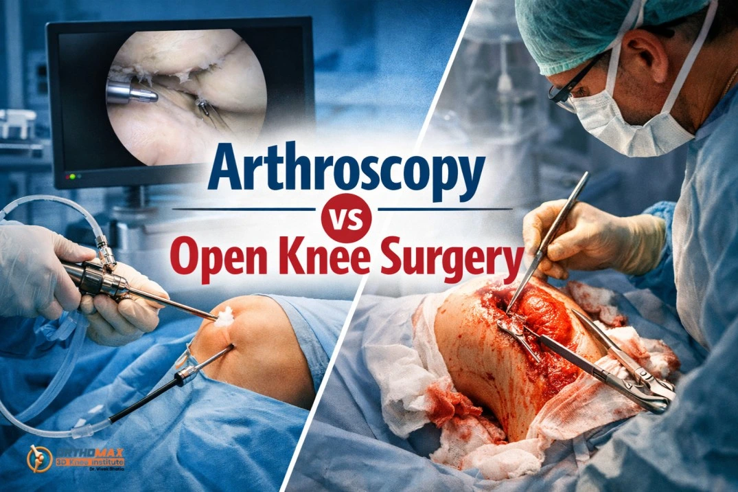 Arthroscopy vs Open Knee Surgery
